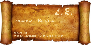 Losonczi Renátó névjegykártya