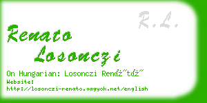 renato losonczi business card